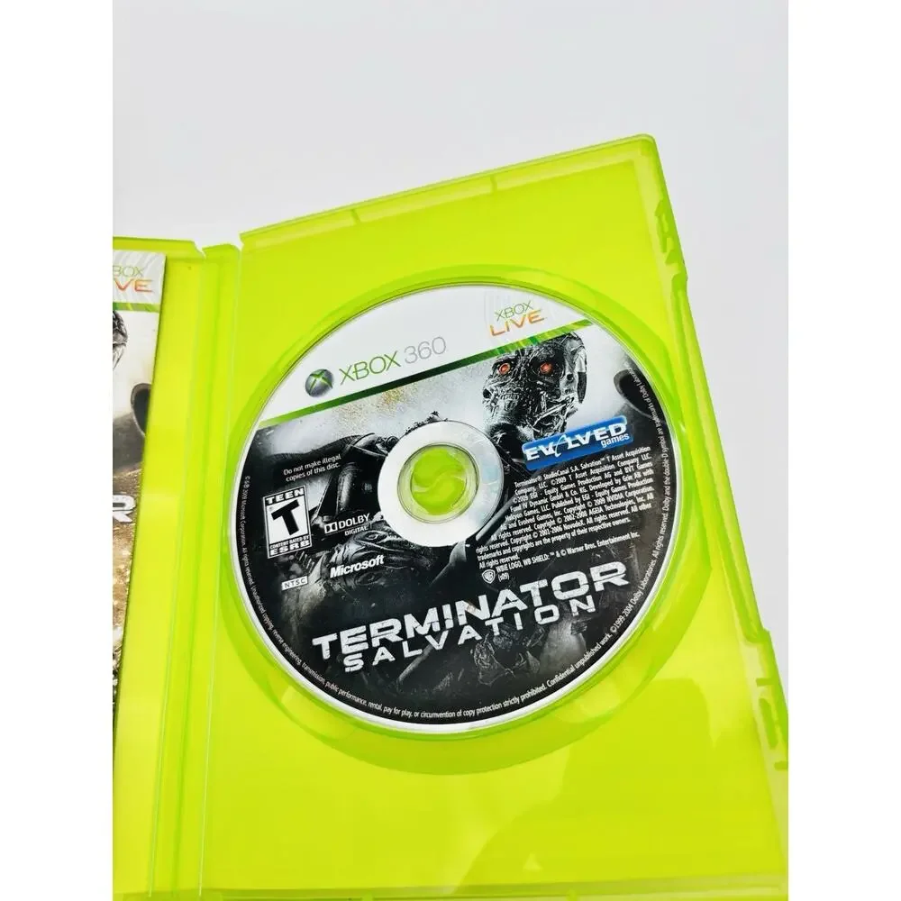 Terminator Salvation Xbox 360 Action Shooter Game CIB Complete Tested Works VG